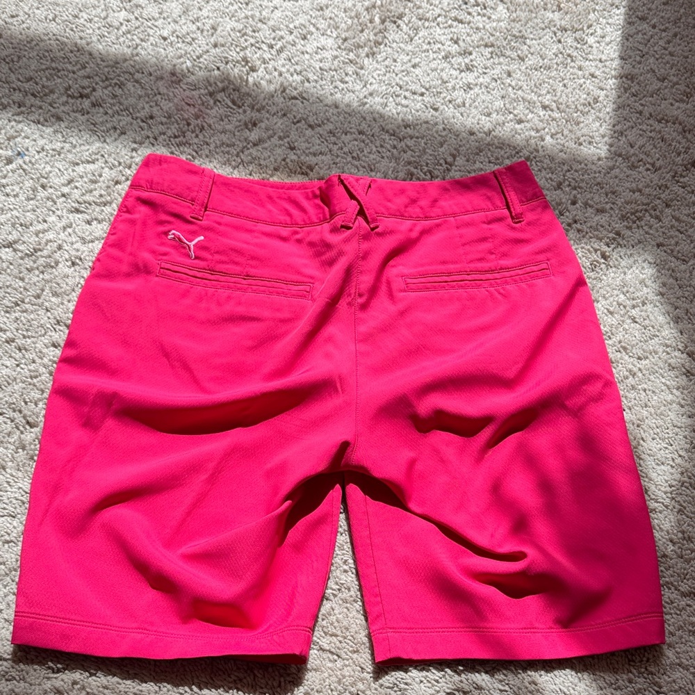 Puma Women's Pink Shorts - Picture 2 of 5
